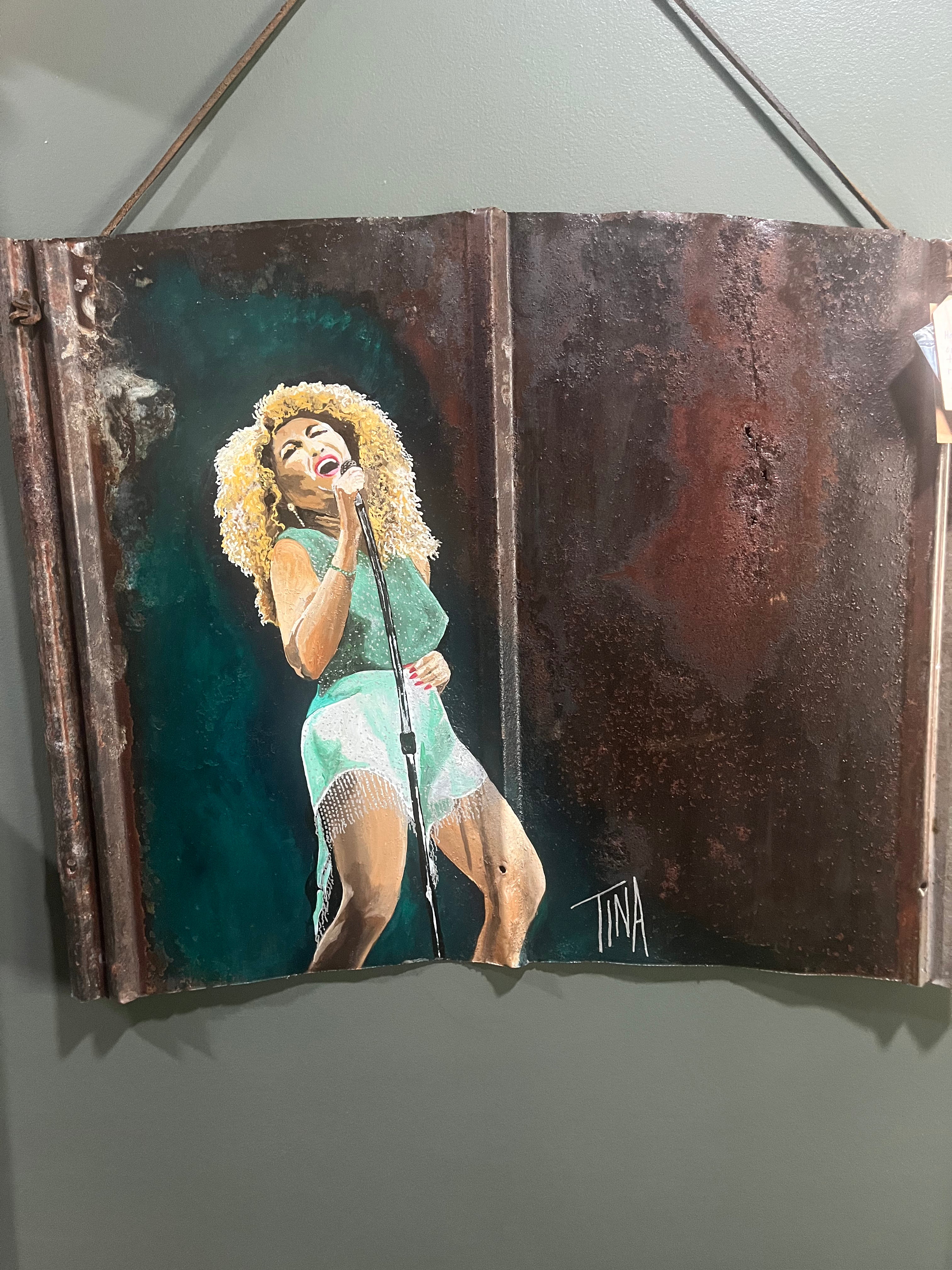 Tina Turner on Tin